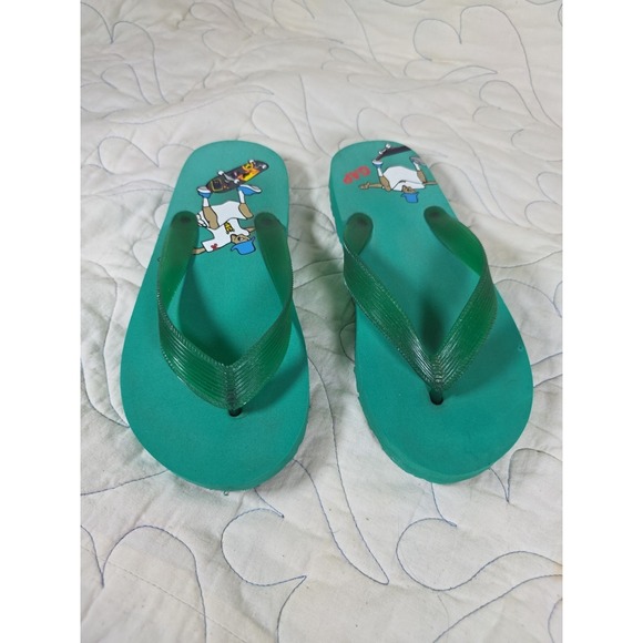 Vintage Y2K Flip Flop Skater Green GAP Youth Size 1‎ / 2 - Picture 4 of 8